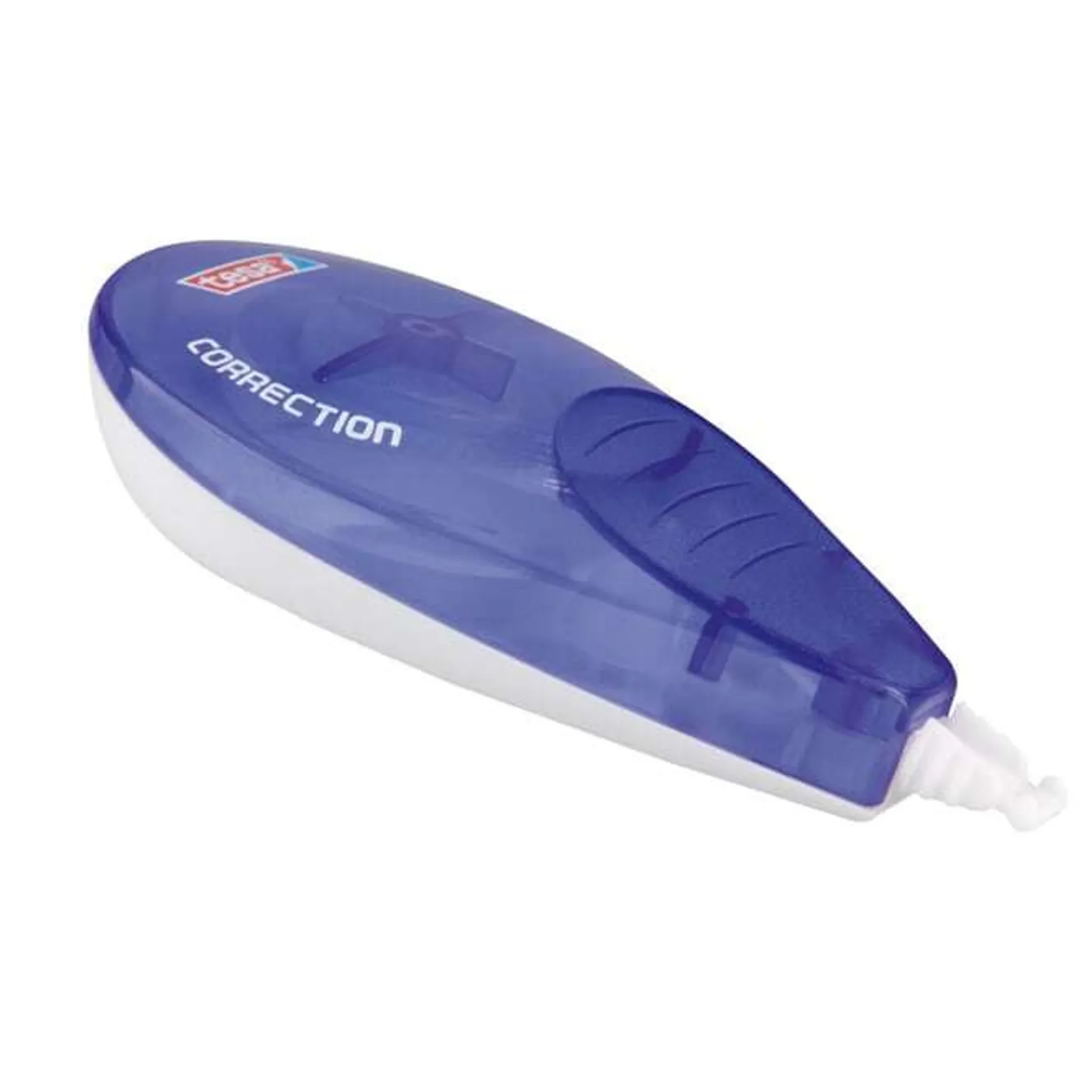 Tesa Korrekturroller Seitwärtsroller ecoLogo – Blau, 10 m x 4,2 mm