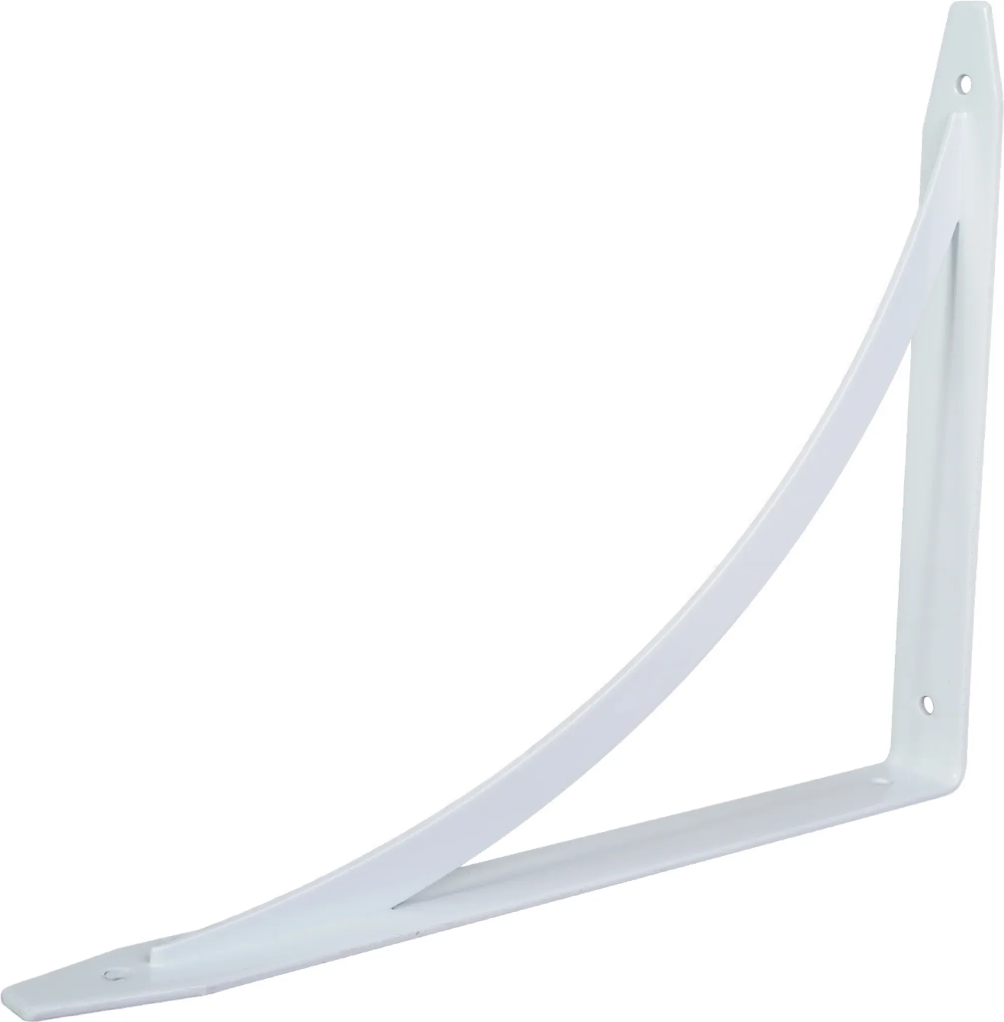 Schwerlast Regalwinkel Weiß gebogen 25 × 20 cm