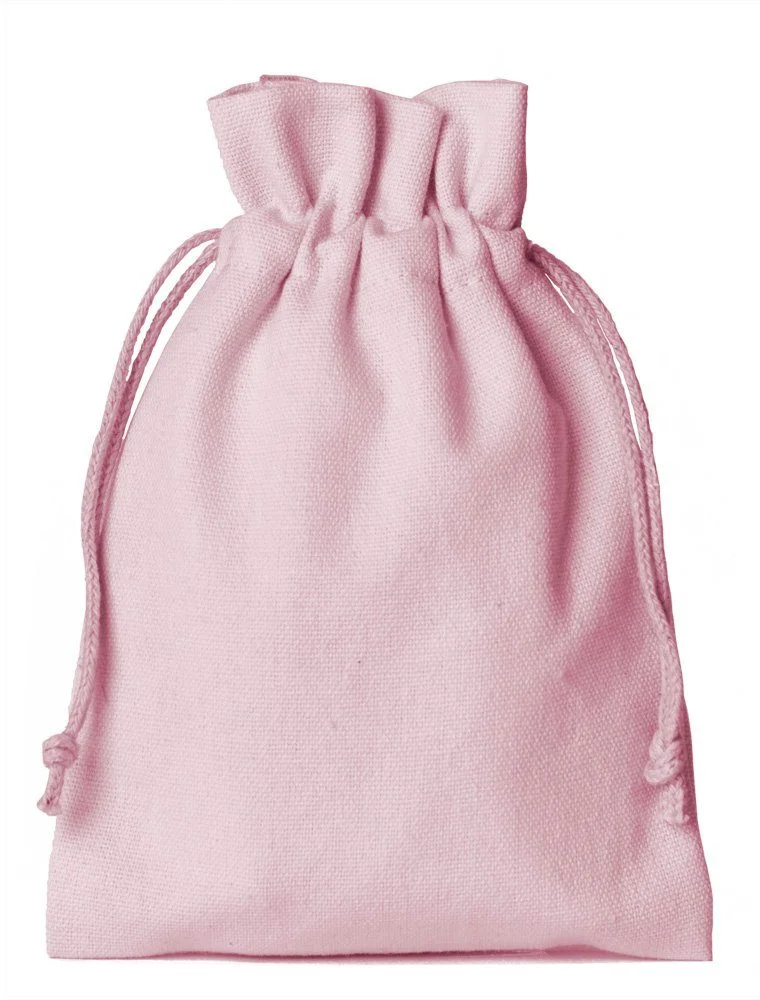ORGAnzabeutel24 • 3 Baumwollsäckchen • rosa • 100% Baumwolle • Geschenk- & Aufbewahrungsbeutel für Adventskalender