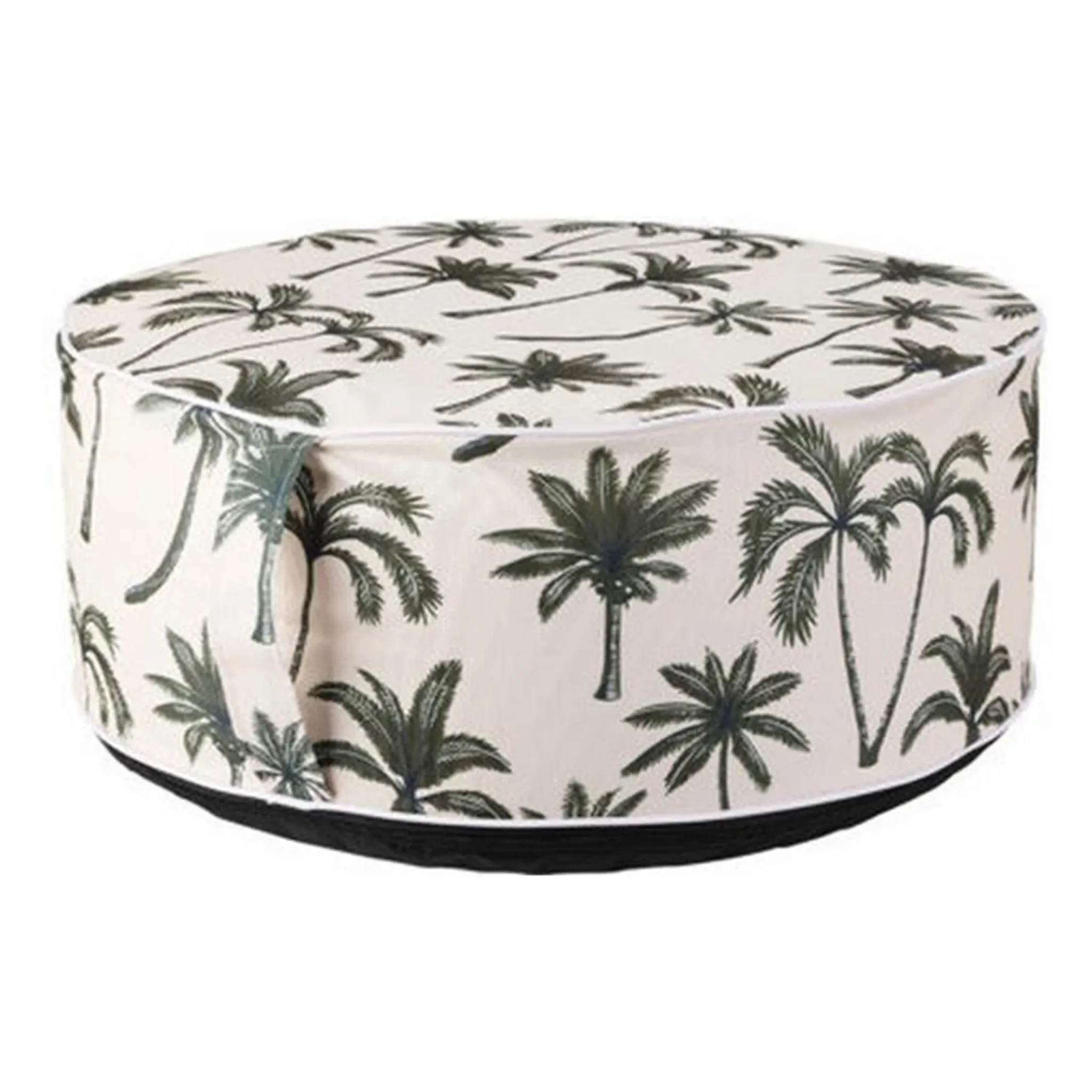 Aufblasbarer Touristen- & Garten-Pouf PROGARDEN • 55 × 25 cm • Palmen-Design