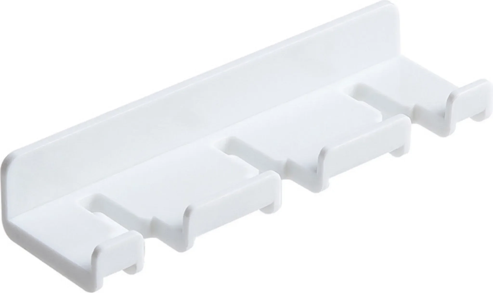 Multifunktionaler Strompflegelhaken – Universeller, stempelfreier Wandhaken für Badezimmer, Weiß