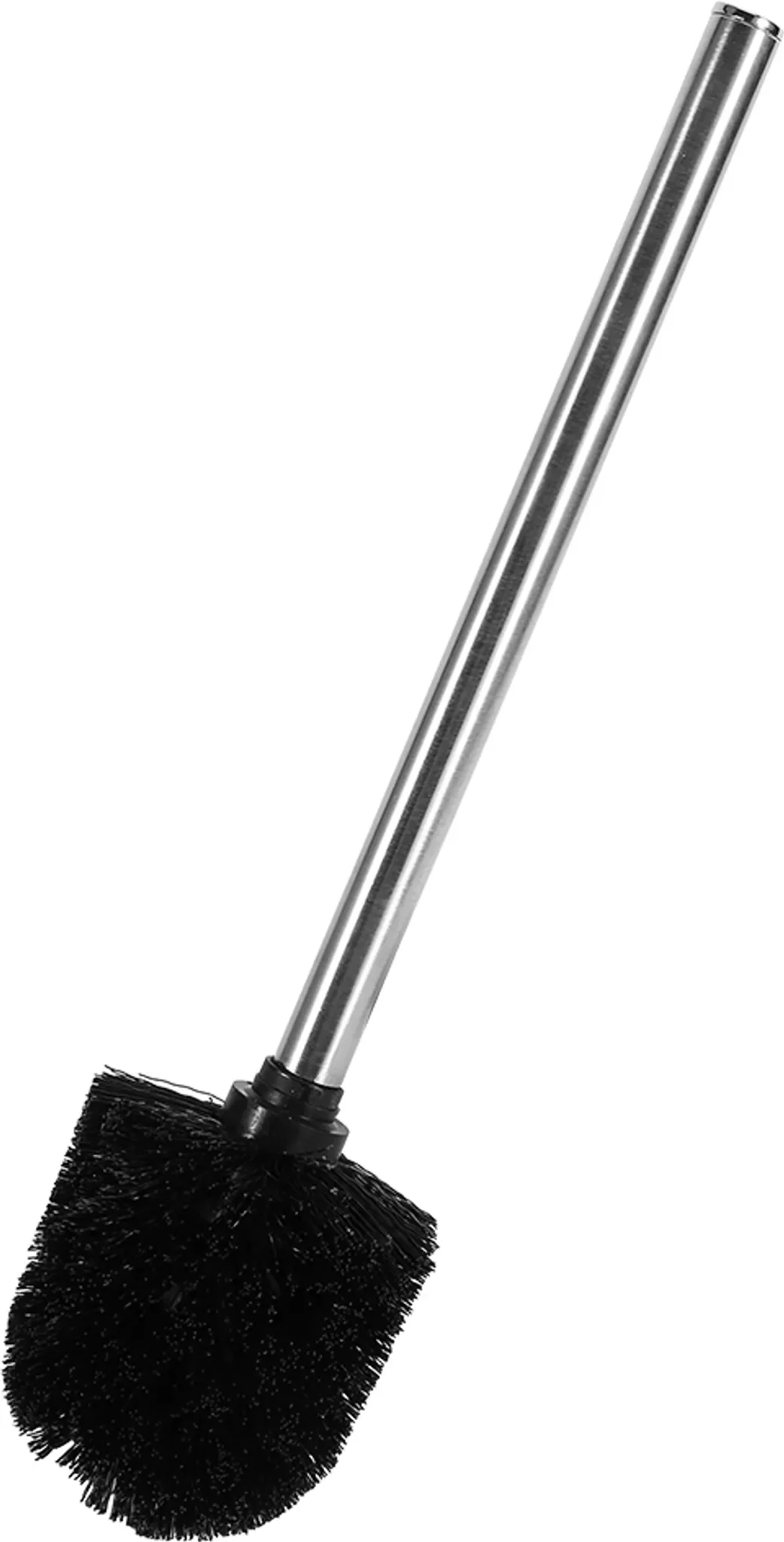 WC-Reinigungsbürste mit Edelstahlgriff – Schwarzer Bürstenkopf, abnehmbar & hygienisch