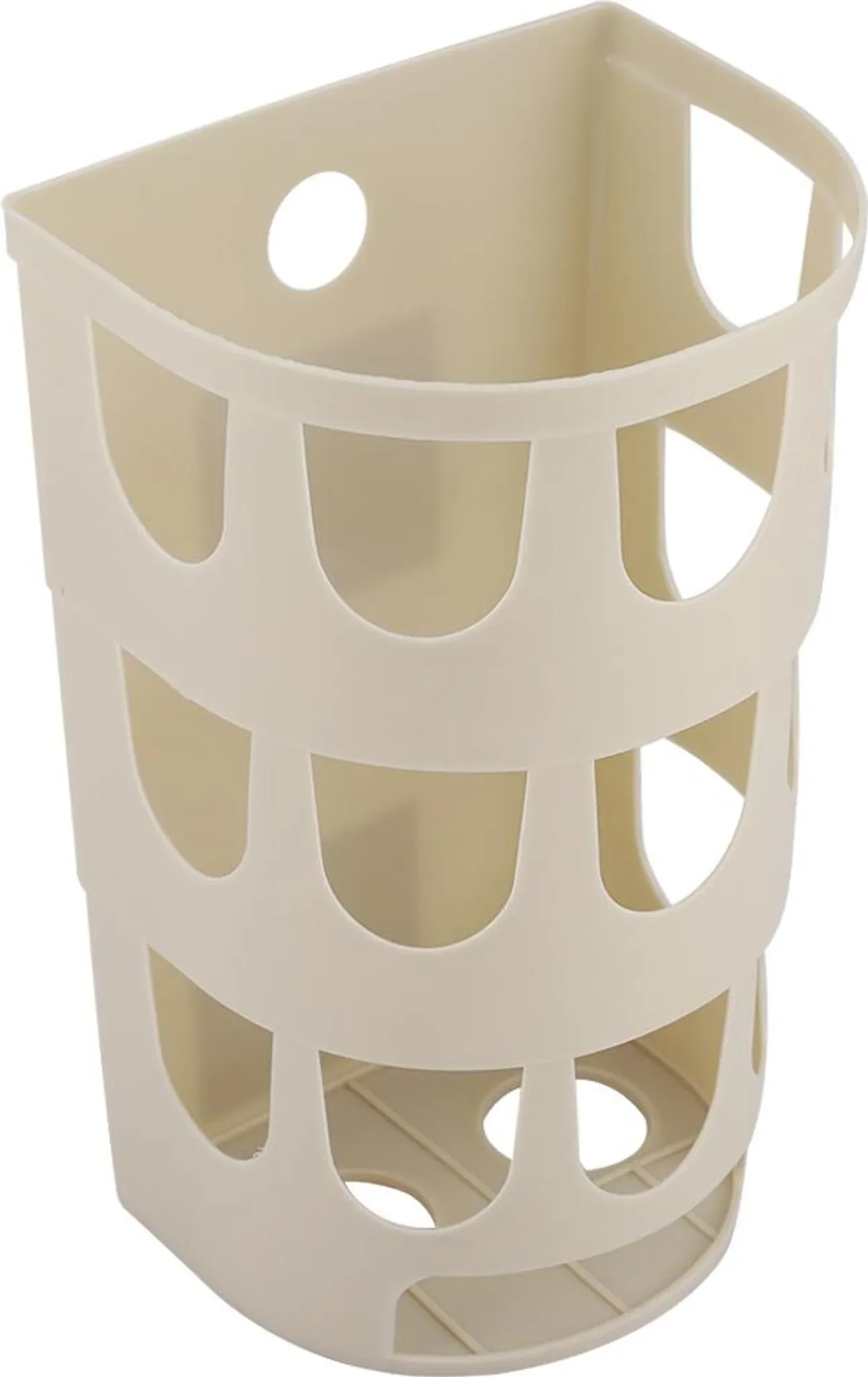 Wandmontierte Müllsack-Aufbewahrungsbox – Kunststoff, Khaki, 12,3×10×20 cm