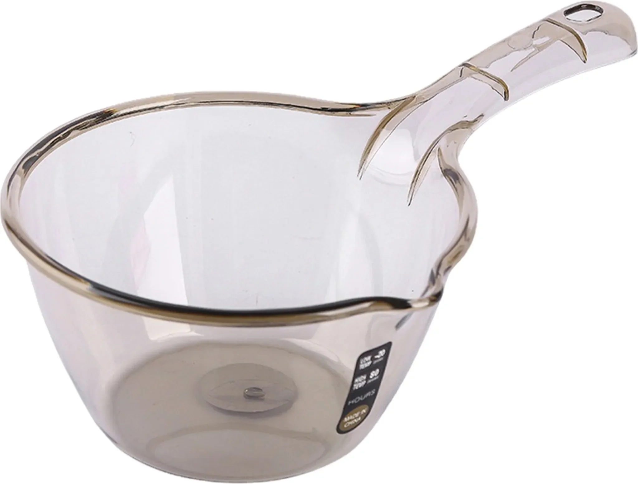 Klarer Wasserlöffel mit langem Griff – Rutschfest, Mehrzweck, Kunststoff