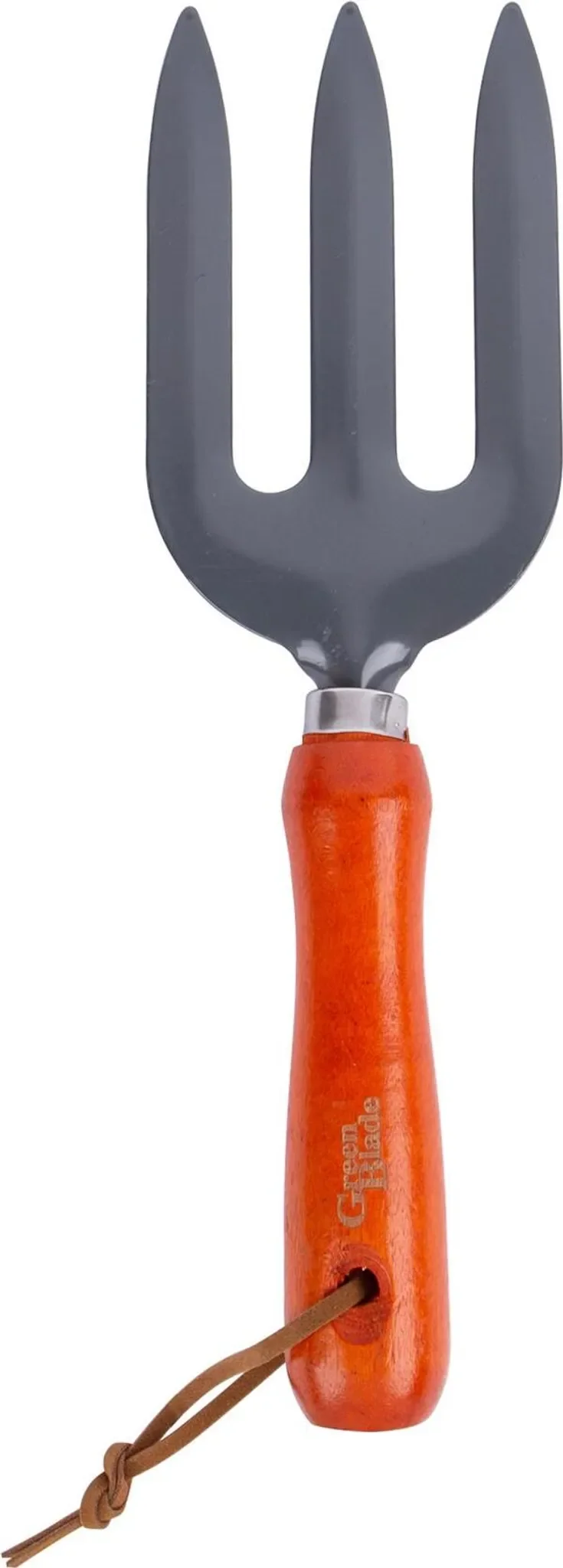 Green Blade Handgabel • Robuste Ausführung mit Holzgriff • Rot