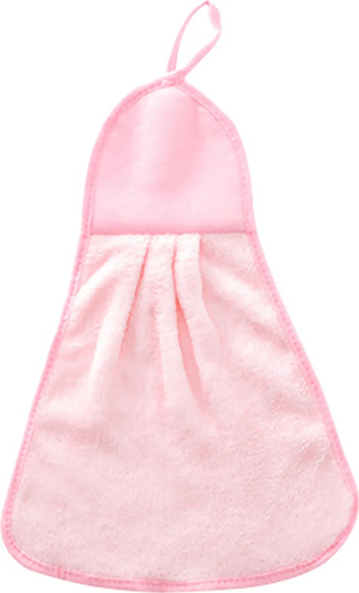 Weiches Küchen- & Badezimmerhandtuch aus Korallenvlies – Rosa, 35 x 26 cm, saugfähig & schnell trocknend