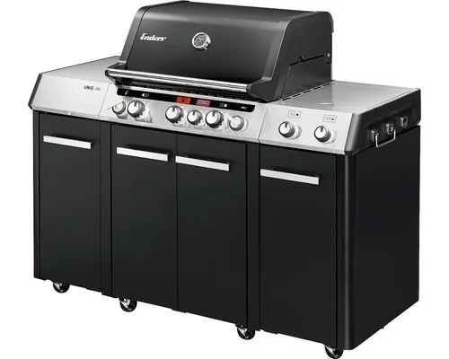 Enders Gasgrill UNIQ PRO 3 IK KITCHEN CRUSTER 3 Brenner mit Gussrost