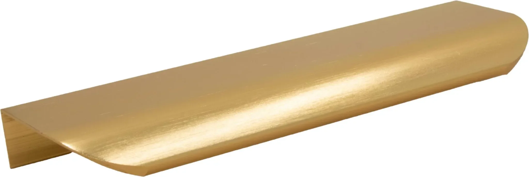 Kantenmöbelgriff 130 mm Gold – gebürstetes Aluminium
