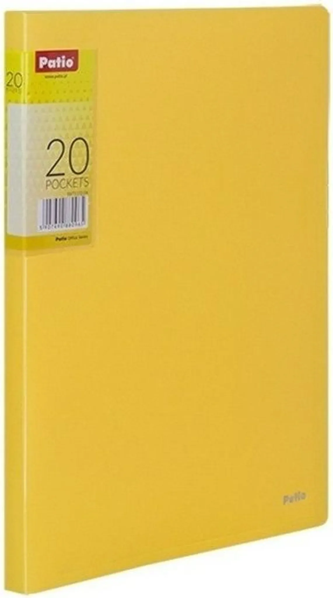 A4-Mappe mit 20 Clear-Book-Hüllen – Patio, Gelb